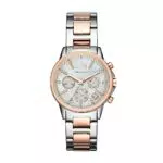 Armani Exchange Damen Uhr Quarz Chronograph AX4331 Edelstahlarmband 36mm