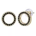 Arrebol Runde Ohrringe 925 Sterling Silber Damen Zirkonia Schmuck Geschenk