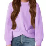 Arshiner Mädchen Pullover Strickpullover Warm Rundhals Herbst Winter Langarm