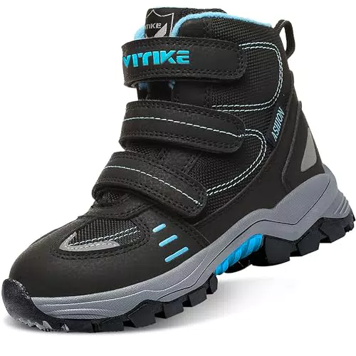 ASHION Winterschuhe Jungen Schneestiefel Gefütterte Wanderschuhe Trekking