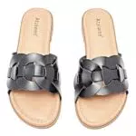 Ataiwee Damen Slide Sandalen - Lässige Sommer-Sandalen mit Kreuzriemen