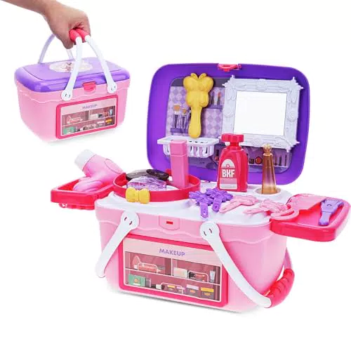 Aytop Kinder-Make-up-Set für Mädchen, ideales Geburtstagsgeschenk für 3-10 Jahre