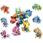 Baeroly Transformierbarer Roboter Dinosaurier Spielzeug für Jungen und Mädchen