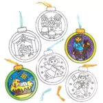 Baker Ross FX293 Weihnachtsbaumkugel Dekoration Bastelset für Kinder