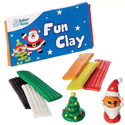 Baker Ross FX390 Mini Knete für Nikolaus und Adventskalendergeschenke
