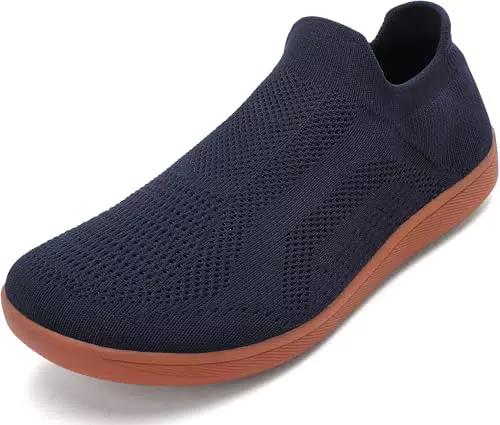 BARFULKER Barfußschuhe Damen Herren Minimalistische Slip On Sneaker für Outdoor