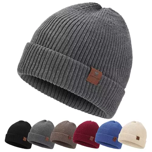 BARFULKER Winter Beanie Mütze für Herren und Damen - Gefütterte Strickmütze Unisex
