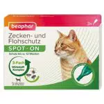 BEAPHAR Zecken- und Flohschutz Spot-ON für Katzen ab 3 Monaten - Sofortige Wirkung