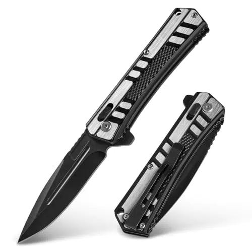 BEEK Taschenmesser Klappmesser mit Crossbar Lock - EDC Outdoor Messer für Männer