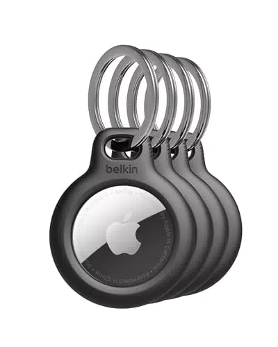 Belkin AirTag Hülle mit Schlüsselanhänger, 4er-Pack