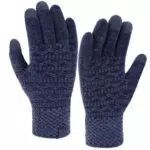 Bequemer Laden Touchscreen Handschuhe Damen Winter Warm Chenille Strickhandschuhe