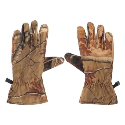 BESPORTBLE Jagdhandschuhe Tarnhandschuhe Wasserdicht Winter Warm Fleece Vollfinger Jagdhandschuhe Ausrüstung für Die Jagd Skifahren Reiten 1Paar