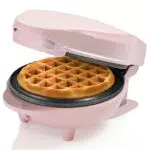 Bestron Mini-Waffeleisen für klassische Waffeln, kleiner Waffelmaker mit Antihaftbeschichtung