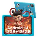 BESTTAB Kinder Tablet 10 Zoll, Android, 12GB RAM, 128GB ROM, Stoßfest, Elternkontrolle