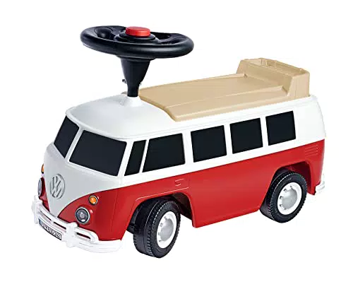 BIG Bobby Car VW T1 – Kinderfahrzeug mit Flüsterreifen und Anhängerkupplung