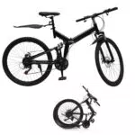 BJTDLLX 26 Zoll Faltrad Klapprad 21-Gang V-Bremse für Herren, Damen und Kinder