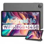 Blackview Tablet Android 14, 10 Zoll, 8 GB RAM, 64 GB Speicher, WiFi 6, Quad-Core