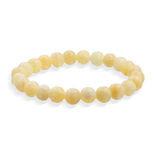 Bling Jewelry Edelstein Jadequarz Rundperlenarmband für Unisex und Teenager
