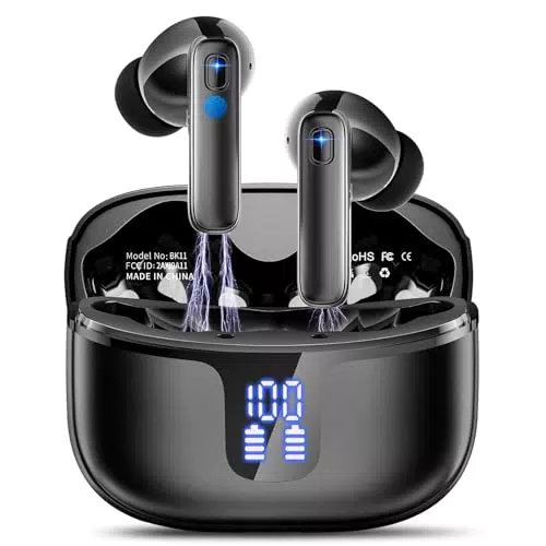 **Bluetooth Kopfhörer In Ear mit 4 ENC Mikrofonen, Noise Cancelling, IP7 wasserdicht**
