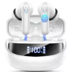 Bluetooth Kopfhörer HiFi Stereo mit LED-Anzeige und 50 Std Spielzeit, IP7 wasserdicht