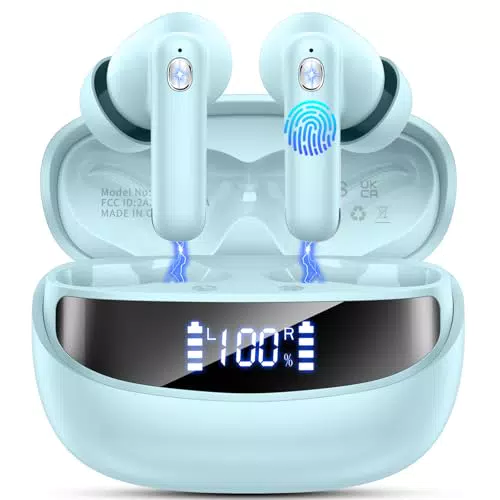 Bluetooth Kopfhörer HiFi Stereo mit ENC Noise Cancelling und 50 Std Spielzeit