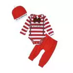 Borlai My 1st Christmas Strampler und Hut für Babys 3-24 Monate Herbst Outfit