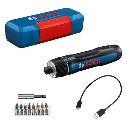 Bosch Akkuschrauber GO 3 mit Bit-Set, USB-C-Kabel und Mini-Koffer