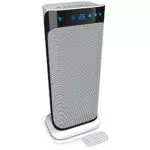 Brandson - Heizlüfter mit Fernbedienung energiesparend leise - Keramik-Heizlüfter Badezimmer - Oszillationsfunktion - 2x Heizstufen - Timer - Heizung Heater