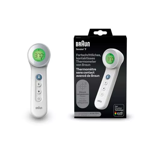 Braun Sensia 7 BNT400 Kontaktloses Stirnthermometer mit Age Precision Technologie
