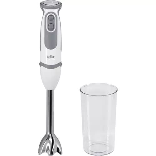 Braun Stabmixer MQ 5235 – MultiQuick 5 Vario Pürierstab mit Edelstahl Mixfuß, 1000 Watt