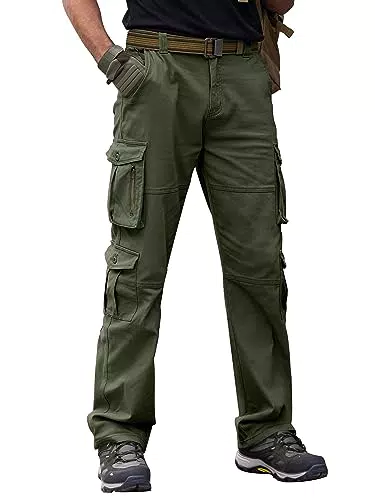 Breampot Herren Cargohose Baumwolle Baggy Chino Freizeit- und Arbeitshose