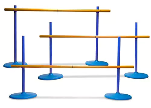 BS Toys Hürden Spiele für Kinder - Verstellbare Hindernisse für Indoor und Outdoor
