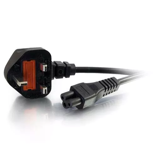 C2G Laptop-Netzkabel 3 Meter (IEC60320C5 nach BS1363) Kleeblatt-Netzkabel