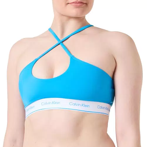 Calvin Klein Damen Bikini Oberteil Halter Bralette ohne Bügel