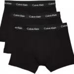 Calvin Klein Herren 3er Pack Boxershorts Trunks Baumwolle mit Stretch