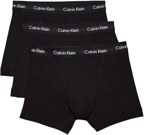 Calvin Klein Herren 3er Pack Boxershorts Trunks Baumwolle mit Stretch