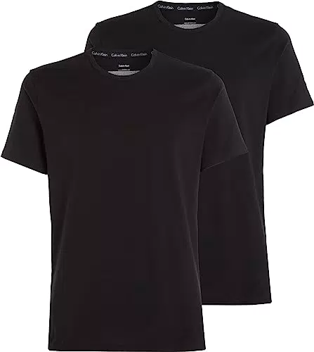Calvin Klein Herren T-Shirts Kurzarm Crew Neck Rundhalsausschnitt