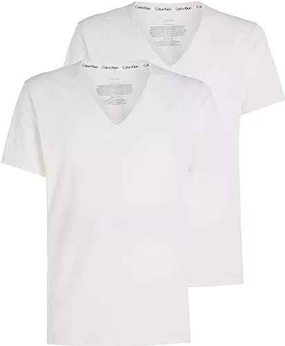 Calvin Klein Herren T-Shirt Kurzarm V-Ausschnitt