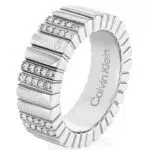 Calvin Klein Damenring MINIMALISTIC METALS mit Kristallen - 35000440D