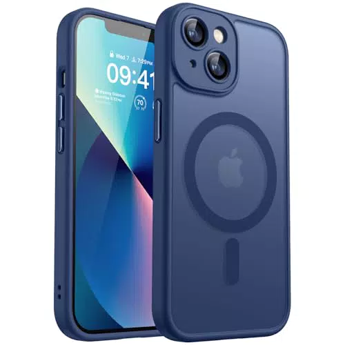 CANSHN iPhone 13 Hülle mit Kameraschutz und Magsafe – Militärschutz, stoßfest