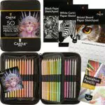 Castle Art Supplies Pastellstifte-Set mit Reißverschlussetui für Künstler