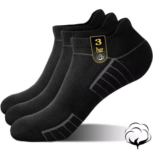 Cevapro Sportsocken Herren Damen Baumwolle Atmungsaktiv mit Bogenunterstützung