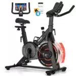 CHAOKE Heimtrainer Fahrrad mit App und Magnetwiderstand, LCD-Ergometer