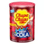 Chupa Chups Cola Lutscher in praktischer Aufbewahrungs-Dose für Feiern