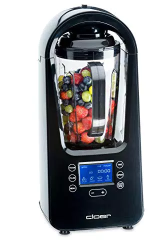 Cloer 6980 Vakuum Standmixer 800 Watt mit Automatikprogrammen und Reinigungsfunktion