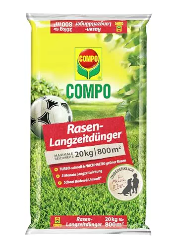COMPO Rasendünger mit 3 Monaten Langzeitwirkung - Frühjahr - Rasendünger