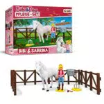 CRAZE BIBI & TINA Turnierset mit Reiterin Pferd Bibi und Sabrina inkl. Reitzubehör Spielfiguren zum Sammeln 14165