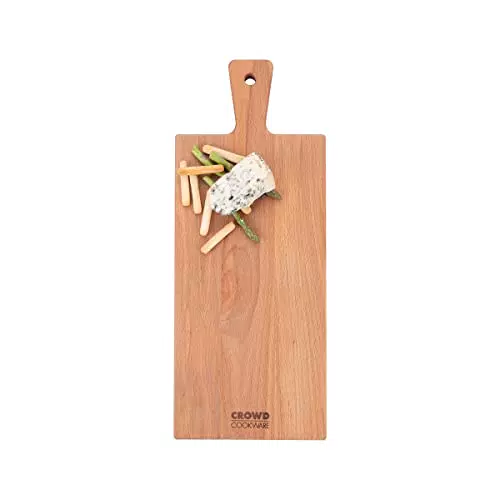 Crowd Cookware Servierbrett aus Buchenholz mit ergonomischen Griffen
