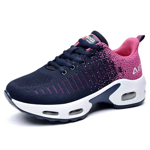 Damen Walking Schuhe - Bequeme Laufschuhe mit rutschfesten Gummisohlen