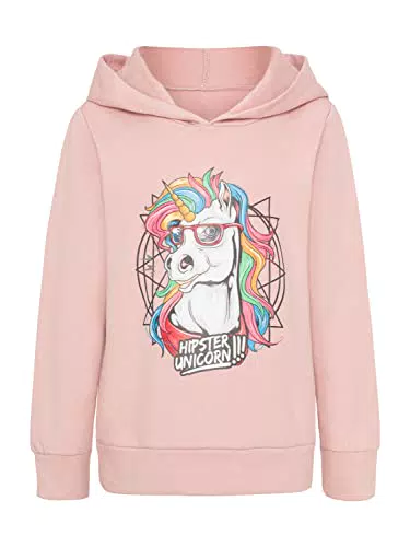 DANAEST Funny Hoodie Einhorn Pullover Kinder für Jungen und Mädchen 6-16 Jahre